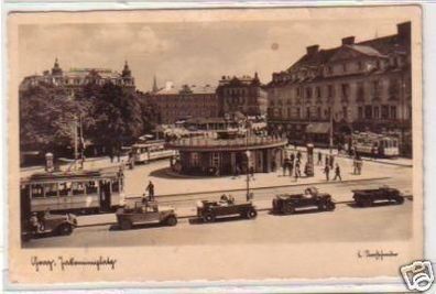 30544 Foto Ak Graz Jakominiplatz 1924