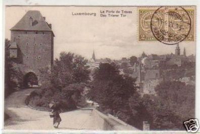 30576 Ak Luxembourg Das Trierer Tor 1913