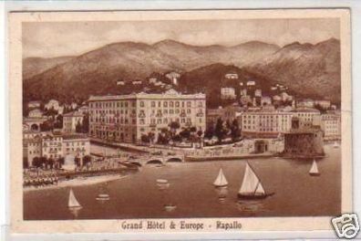30637 Ak Rapallo Grand Hotel & Europe um 1910