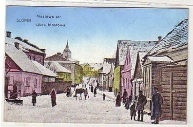 30680 Ak Slonim Weißrussland Mostowa Strasse um 1915