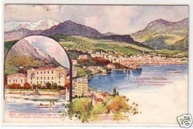 30699 Mehrbild Ak Lugano Paradiso um 1900