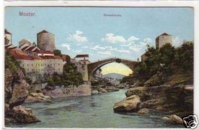 30730 Ak Mosat in Bosnien Römerbrücke um 1915