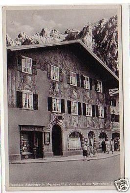 30773 Ak Gasthaus Alpenrose in Mittenwald a. Isar 1941