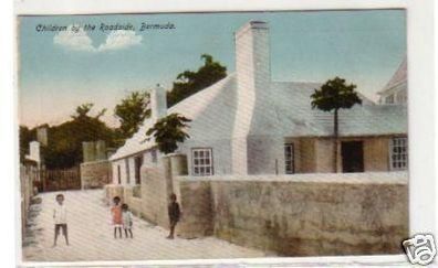 30803 Ak Bermuda Children by the Roadside um 1910