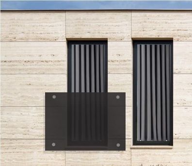 BuyLando 200x90cm Französischer Balkon, Pariser Fenster, Absturzsicherung, Austritt