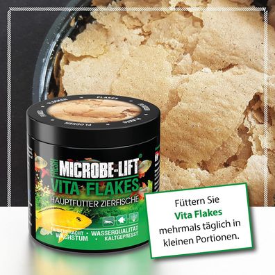 Microbe-Lift Vita Flakes 30g Fischfutter für Süßwasserfische