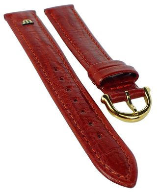 Maurice Lacroix | Uhrenarmband aus Kalbsleder in rot mit Emblem 33131