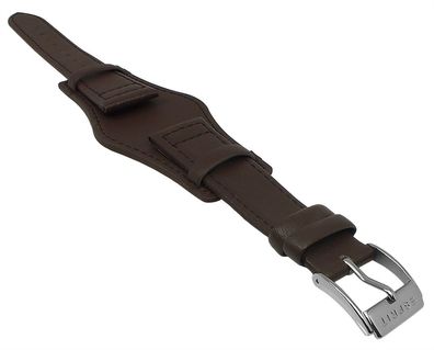 Esprit Unterlagenband Leder braun 18mm ES104802 Dornschließe