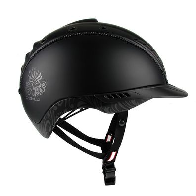 Casco Reithelm Mistrall-2 schwarz floral