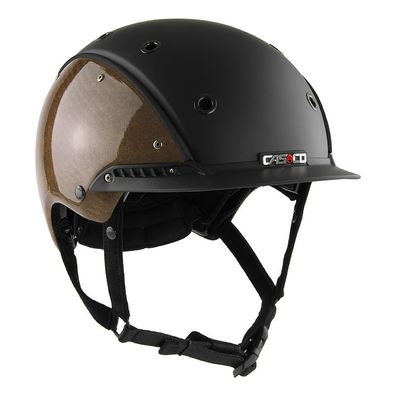 Casco Reithelm Champ-3 Flachsfaser-schwarz