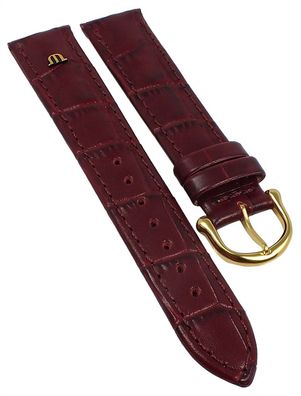 Maurice Lacroix | Lousiana-Kroko Uhrenarmband Kalbsleder bordeaux