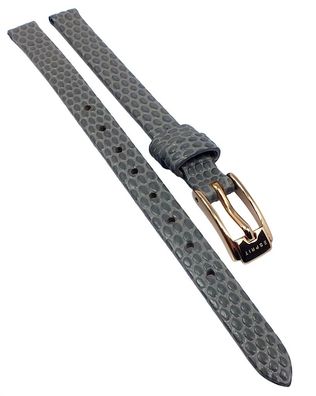 Esprit Uhrenarmband 7mm | Leder grau Eidechsenprägung ES109542003