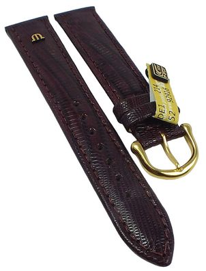 Maurice Lacroix | TEJU Uhrenarmband Echtes Eidechsenleder bordeaux