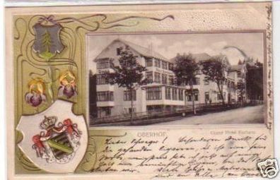 37375 Präge Wappen Ak Oberhof Grand Hotel Kurhaus 1901