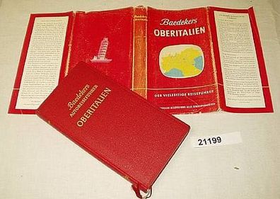 Baedekers Autoreiseführer Oberitalien mit Dolomiten1956
