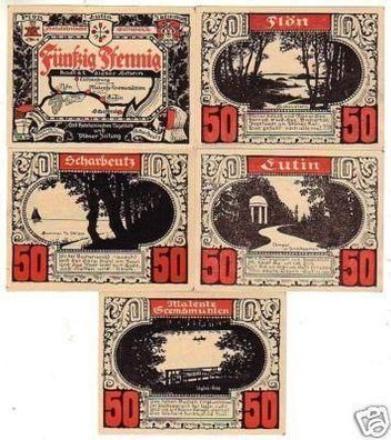 5 Banknoten Notgeld Holsteinische Schweiz um 1921