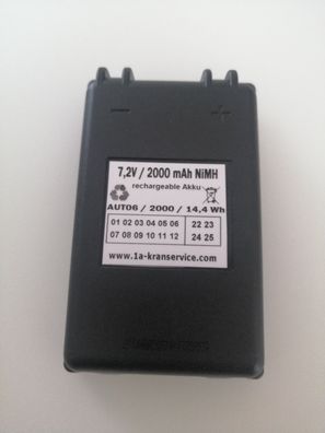 Akku / batteria / Autec 7,2V/ 2,0Ah/ passend für FUA10, MH0707L, R0BATT00E07A0