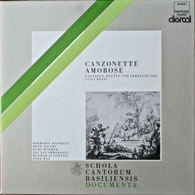 Deutsche Harmonia Mundi 1C 165-99 950/51 T - Canzonette Amorose. Kantate, Duett