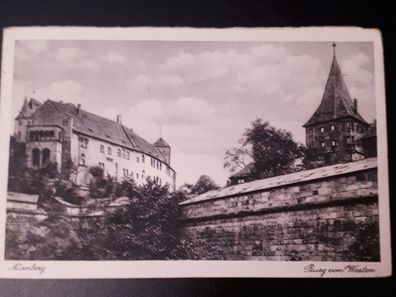 Ansichtskarte Nürnberg Burg von Westen