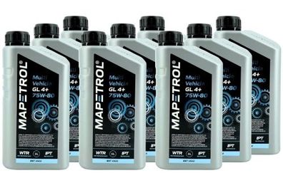 Mapetrol Multi Vehicle GL 4+ 75W-80 9x1 Liter