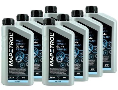 Mapetrol Multi Vehicle GL 4+ 75W-80 8x1 Liter