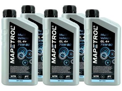 Mapetrol Multi Vehicle GL 4+ 75W-80 5x1 Liter