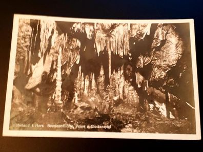 Ansichtskarte Rübezahl i. Harz Baumannshöhle Palme und Glockenspiel