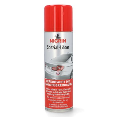 Nigrin SpezialLöser 300ml KraftEntferner Löser Harz Teer Farbe Aufkleber etc