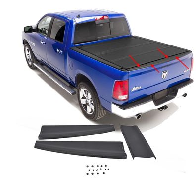 Heckklappenkantenschutz Spoiler Schwarz (Dodge RAM Gen.4) 3-fach