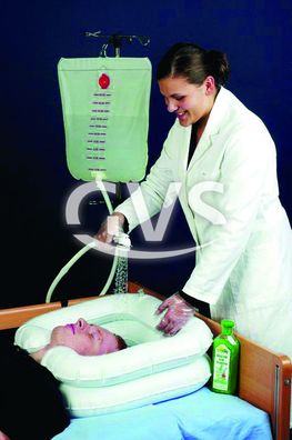 Großes aufblasbares Kopfwaschbecken