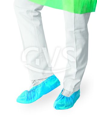 Schuhüberzug, CPE 0,03mm stark, blau,