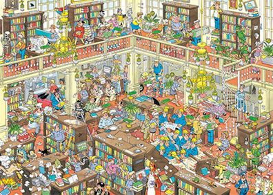 Jan van Haasteren | Die Bibliothek