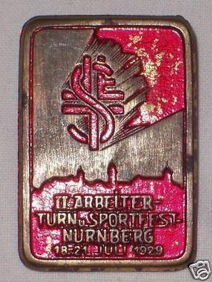 Abzeichen Arbeiter Turn- & Sport Fest Nürnberg 1929 (BN7127)
