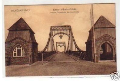 34280 Ak Wilhelmshaven Kaiser Wilhelm Brücke 1912
