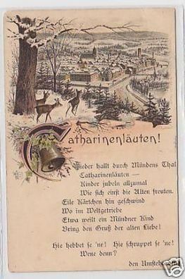 34238 Reim Ak Hann. Münden "Catharinenläuten!" 1895