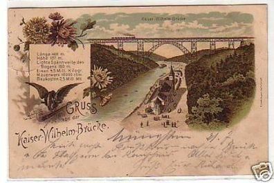 34165 Ak Gruss von der Kaiser Wilhelm Brücke 1901