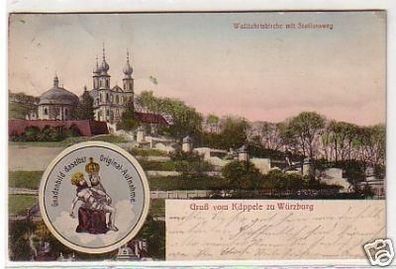 34139 Ak Gruß vom Käppele zu Würzburg um 1910