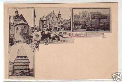 34038 Mehrbild Ak Gruss aus Hildesheim um 1900