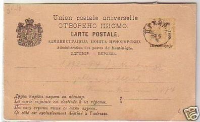 34026 Ganzsachen Postkarte Montenegro 1893