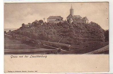 34022 Ak Gruss von der Leuchtenburg bei Kahla 1937