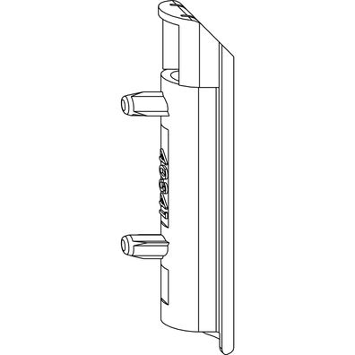 Maco #40341 Schmutzabdeckung Ecklagerband PVC verkehrsweiß RAL 9016 (40341)