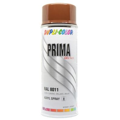 Dupli-Color Lackspray Prima 400ml nussbraun glänzend RAL 8011 (400 ml)