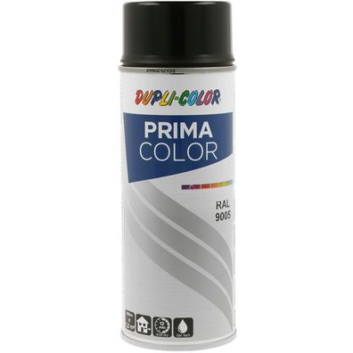 Dupli-Color Lackspray Prima 400ml tiefschwarz glänzend RAL 9005 (400 ml)