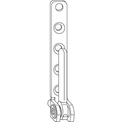 Winkhaus Ecklager EL.K.6-3-16 symmetrisch 100 kg silber