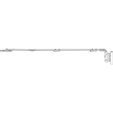 Roto NX Axerarm P 12/20-13 Gr. 350 FFB 601-800mm silber rechts