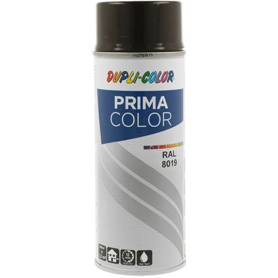 Dupli-Color Lackspray Prima 400ml graubraun glänzend RAL 8019 (400 ml)