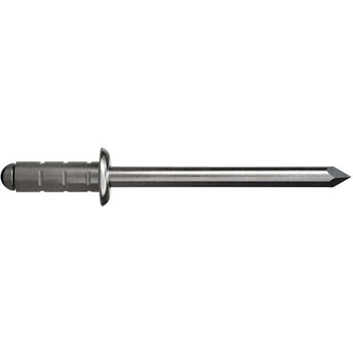 GESIPA Poly Grip Mehrbereichsniete Flachrundkopf 4.8x10 Aluminium mit A2-Dorn (500