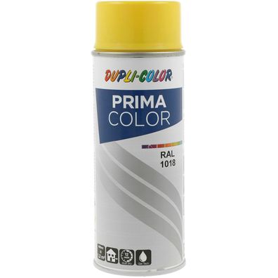 Dupli-Color Lackspray Prima 400ml zinkgelb glänzend RAL 1018 (400 ml)