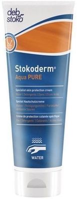 Stokoderm aqua PURE, Hautschutz, unparfümiert, 100ml Kunststofftube