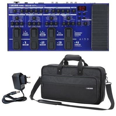 Boss Effektgerät ME-90B Bass Multi-Effektgerät mit Tasche und Netzteil